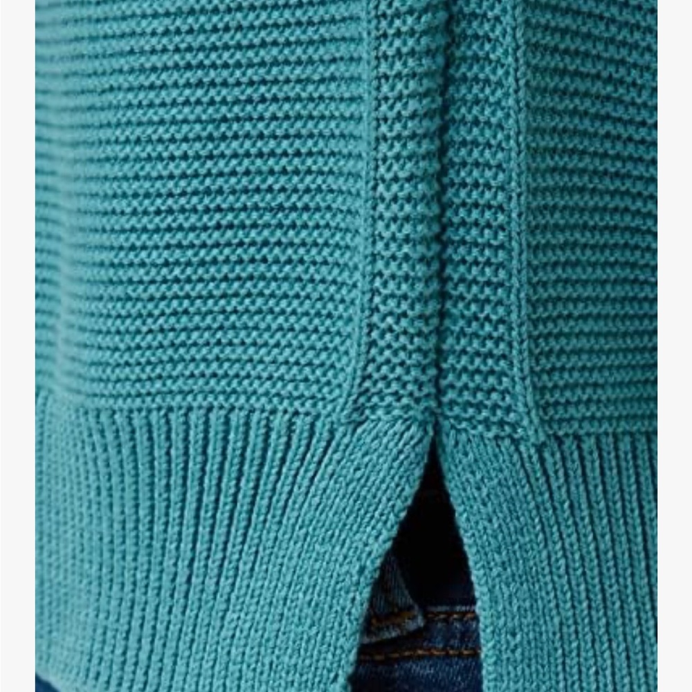 French Connection Teal Waffle Knit Sweater - Picture 6 of 9